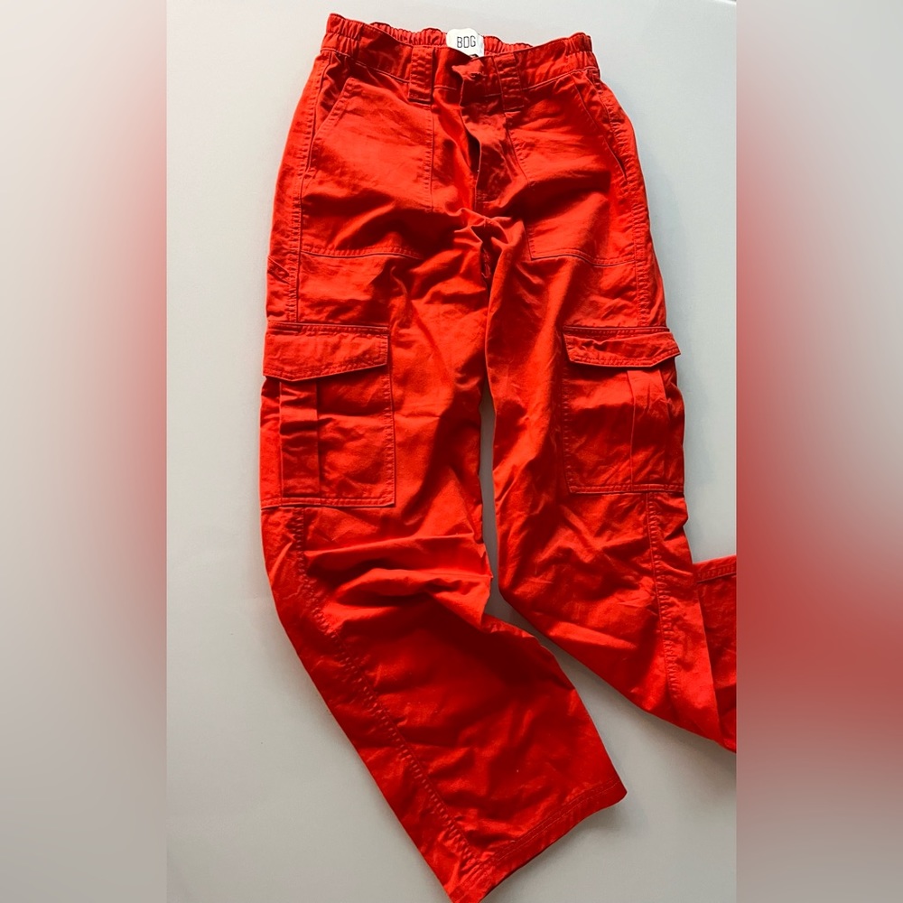 BDG cargo pants. Red. Size 26.